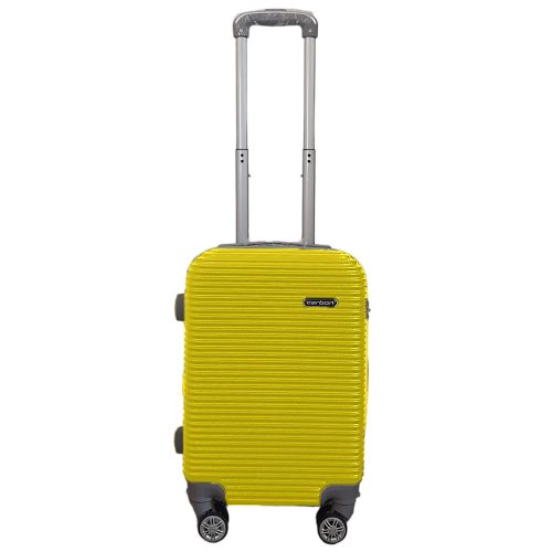 Чемодан мини XS для ручной клади Carbon 0508 пластиковый Желтый