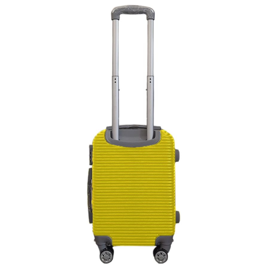 Чемодан мини XS для ручной клади Carbon 0508 пластиковый Желтый