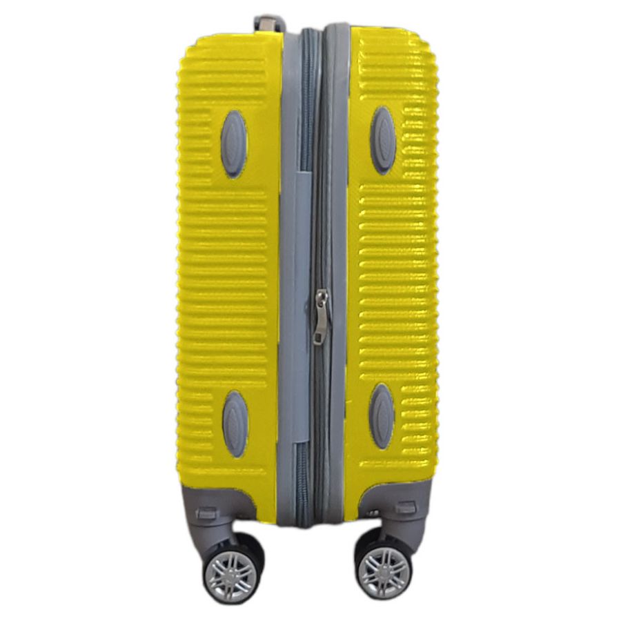 Чемодан мини XS для ручной клади Carbon 0508 пластиковый Желтый