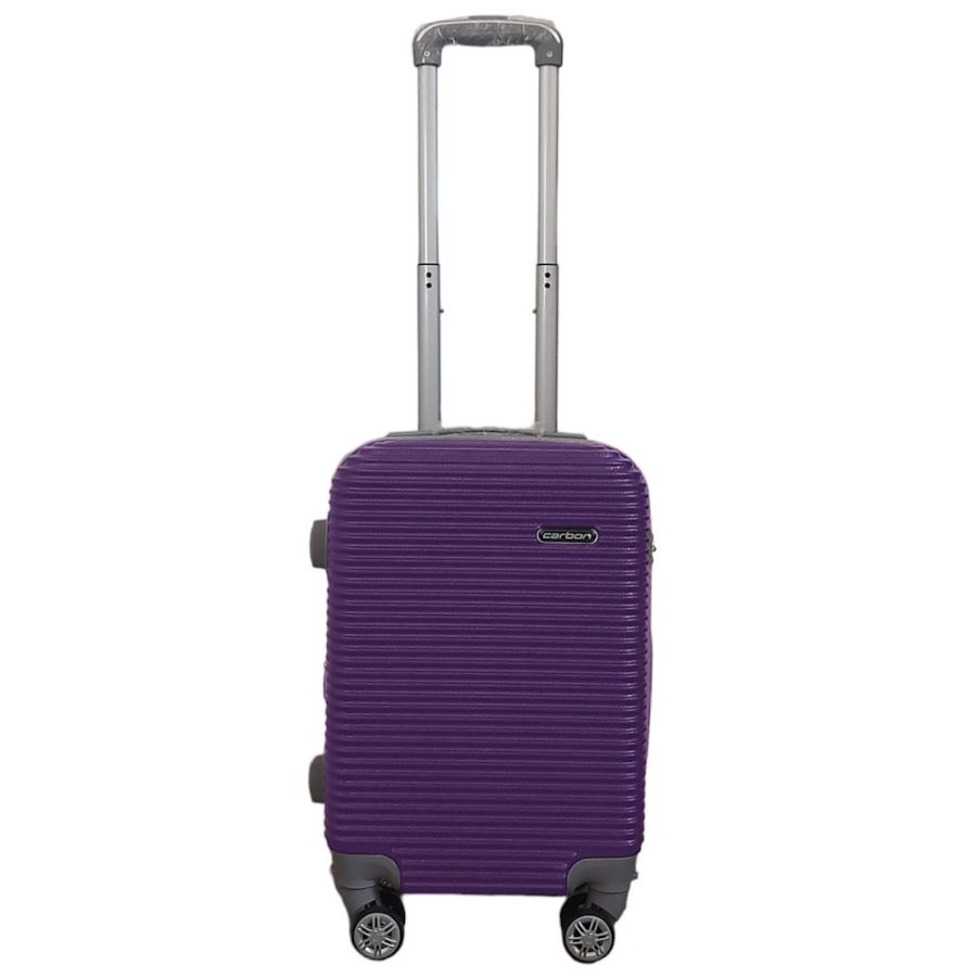 Чемодан мини XS для ручной клади Carbon 0508 пластиковый Фиолетовый