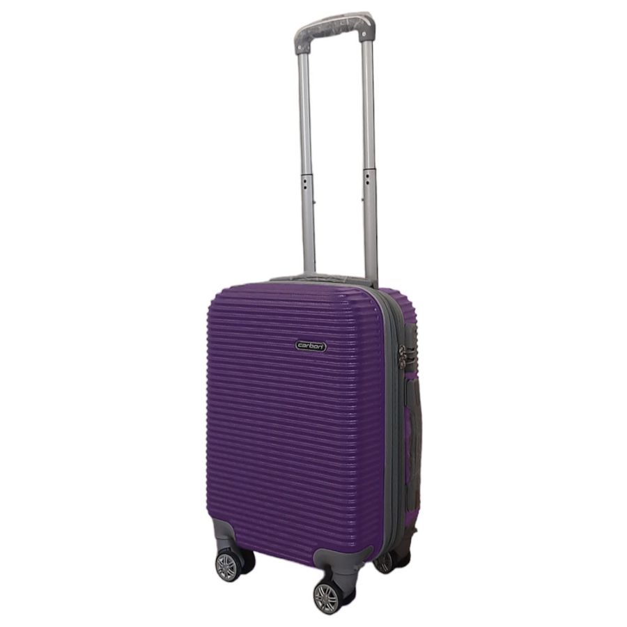 Чемодан мини XS для ручной клади Carbon 0508 пластиковый Фиолетовый