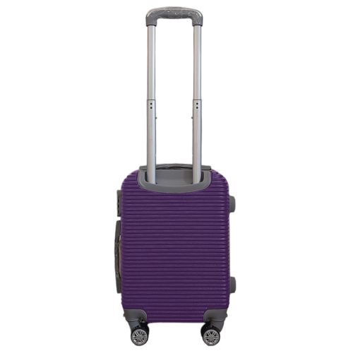Чемодан мини XS для ручной клади Carbon 0508 пластиковый Фиолетовый