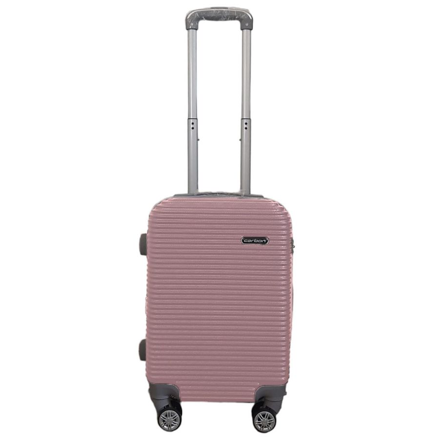 Чемодан мини XS для ручной клади Carbon 0508 пластиковый Розовое золото