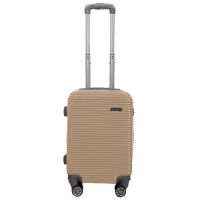Чемодан мини XS для ручной клади Carbon 0508 пластиковый Шампань