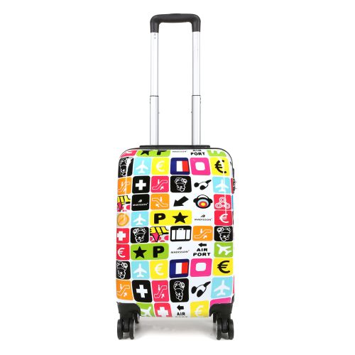 Чемодан малый S Madisson Snowball 36820T поликарбонат Разноцветный