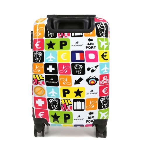 Чемодан малый S Madisson Snowball 36820T поликарбонат Разноцветный