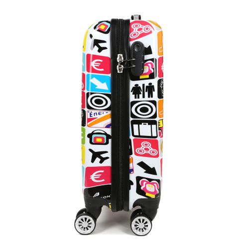 Чемодан малый S Madisson Snowball 36820T поликарбонат Разноцветный