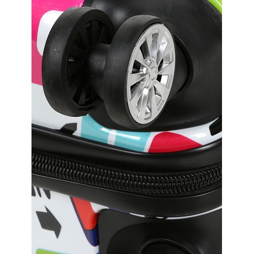 Чемодан малый S Madisson Snowball 36820T поликарбонат Разноцветный