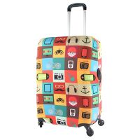 Чехол для чемодана Snowball 33030/modern Средний M Разноцветный