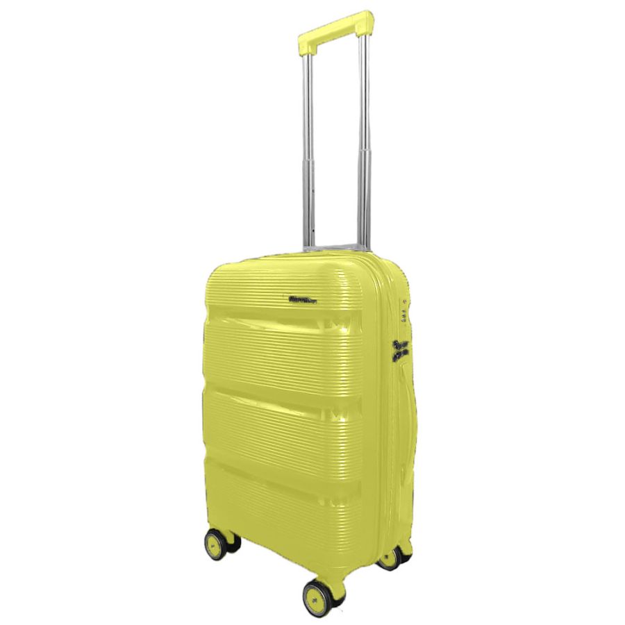Чемодан маленький под ручную кладь Milano bag 0307 полипропилен Желтый