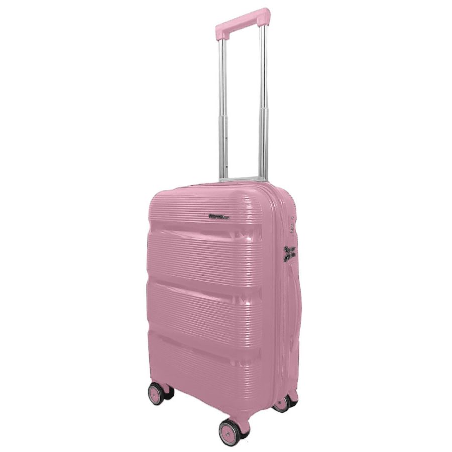 Чемодан маленький под ручную кладь Milano bag 0307 полипропилен Розовый
