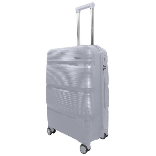 Чемодан средний Milano bag 0307 полипропилен Серебряный