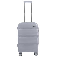 Чемодан маленький под ручную кладь Milano bag 0307 полипропилен Серебряный