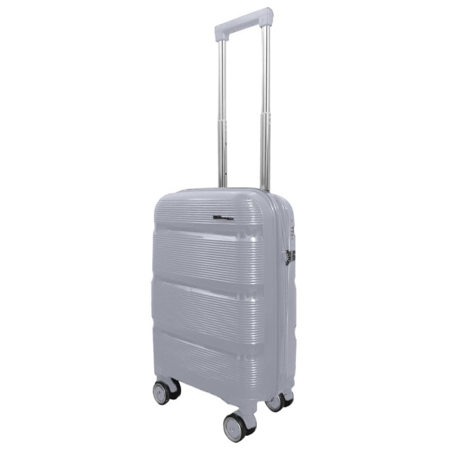 Мини чемодан под ручную кладь Milano bag 0307 полипропилен Серебряный