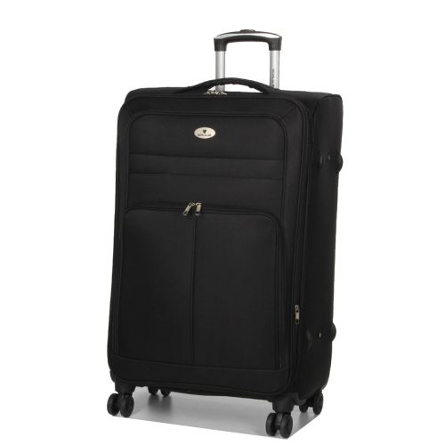 Чемодан большой L Worldline Airtex 619 полиэстер Чёрный