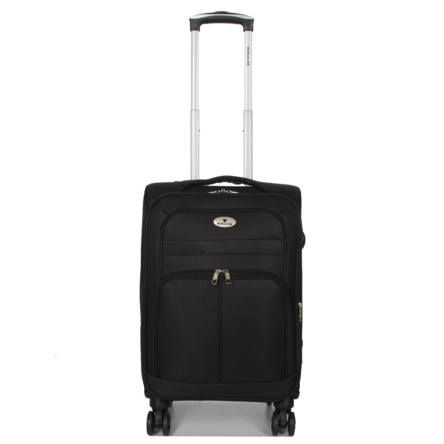 Чемодан маленький S Worldline Airtex 619 ручная кладь Чёрный