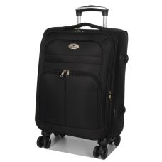 Чемодан маленький S Worldline Airteх 619 ручная кладь Чёрный