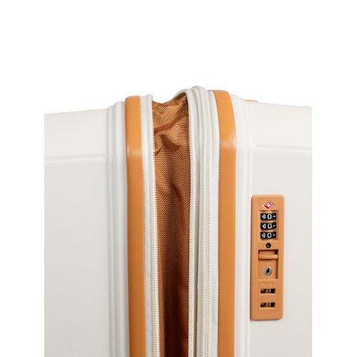 Чемодан средний M Snowball 49403 полипропилен Белый