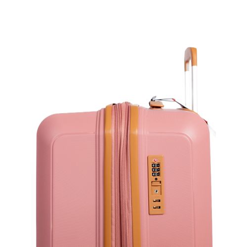 Чемодан средний M Snowball 49403 полипропилен Розовое золото