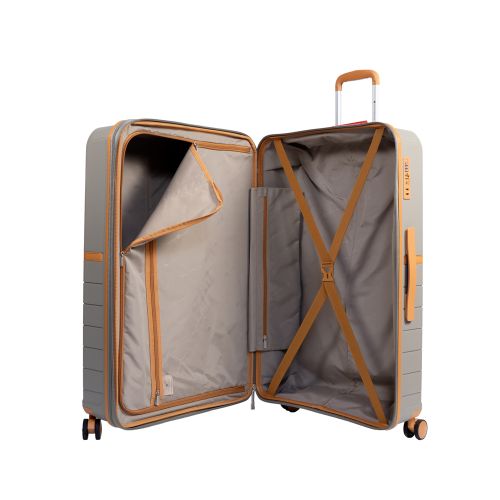 Чемодан большой L Snowball 49403 полипропилен Серый