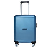 Чемодан маленький S под ручную кладь Snowball 49103 полипропилен Синий