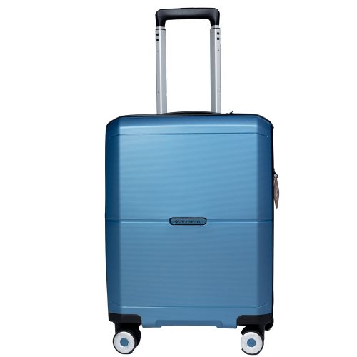 Чемодан маленький S под ручную кладь Snowball 49103 полипропилен Синий
