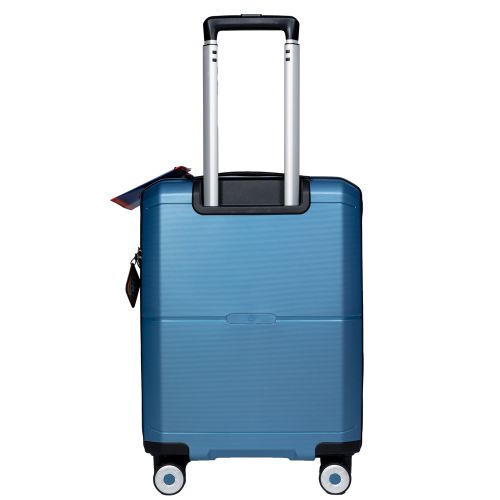 Чемодан маленький S под ручную кладь Snowball 49103 полипропилен Синий