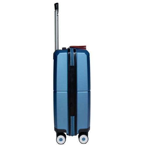 Чемодан маленький S под ручную кладь Snowball 49103 полипропилен Синий