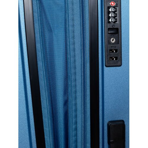 Чемодан маленький S под ручную кладь Snowball 49103 полипропилен Синий