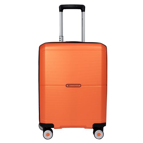Чемодан маленький S под ручную кладь Snowball 49103 полипропилен Оранжевый