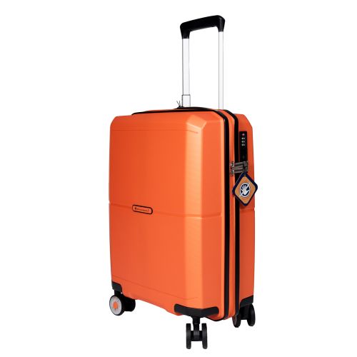 Чемодан маленький S под ручную кладь Snowball 49103 полипропилен Оранжевый