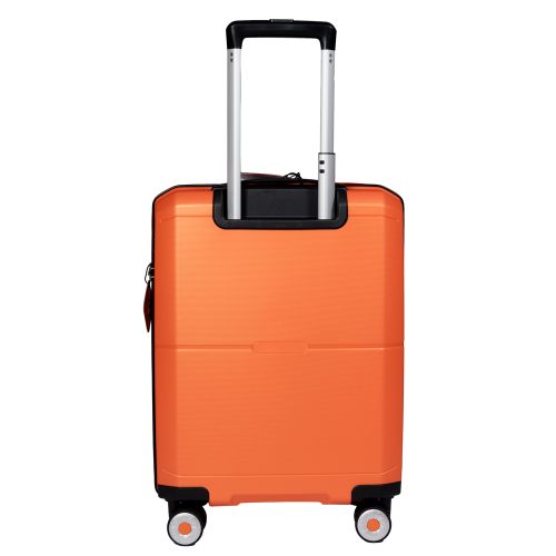 Чемодан маленький S под ручную кладь Snowball 49103 полипропилен Оранжевый