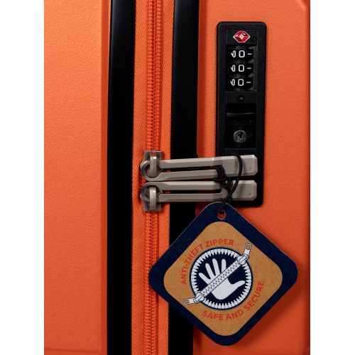 Чемодан маленький S под ручную кладь Snowball 49103 полипропилен Оранжевый