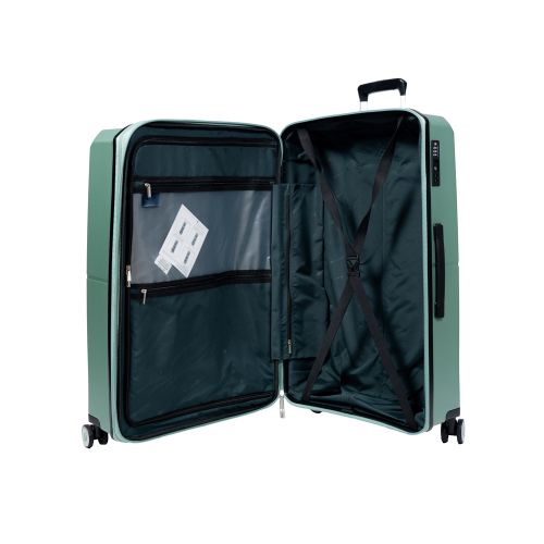 Чемодан большой L Snowball 49103 полипропилен Зелёный