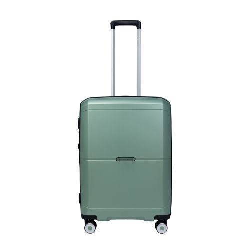 Чемодан средний M Snowball 49103 полипропилен Зелёный