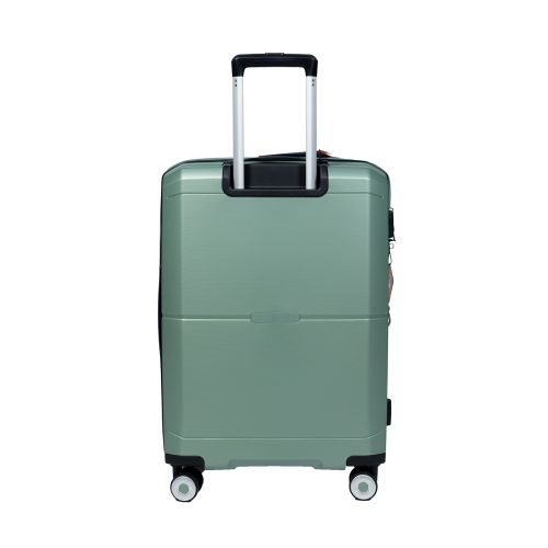 Чемодан средний M Snowball 49103 полипропилен Зелёный