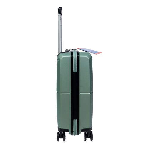 Чемодан маленький S под ручную кладь Snowball 49103 полипропилен Зелёный