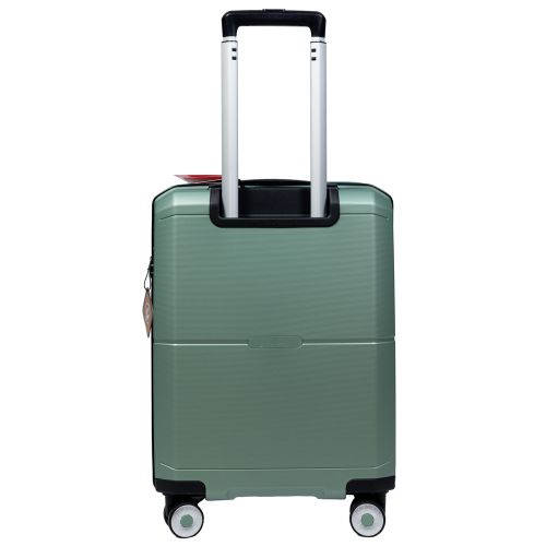 Чемодан маленький S под ручную кладь Snowball 49103 полипропилен Зелёный