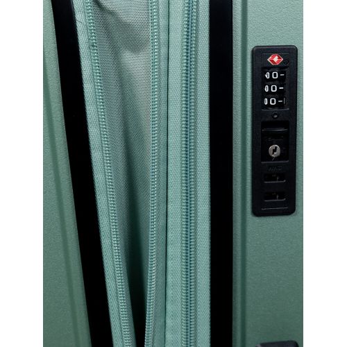 Чемодан маленький S под ручную кладь Snowball 49103 полипропилен Зелёный