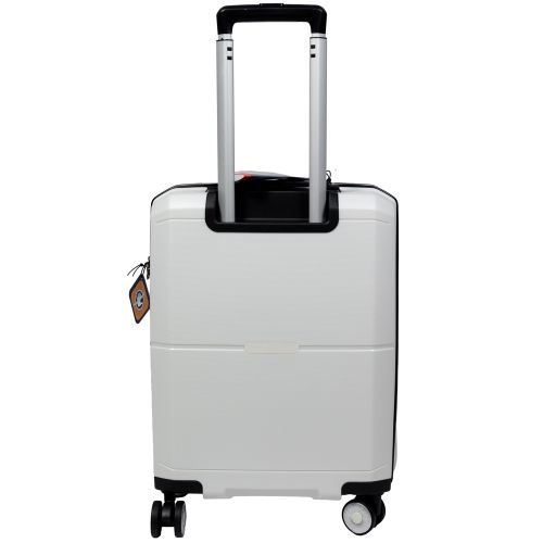 Чемодан маленький S под ручную кладь Snowball 49103 полипропилен Белый