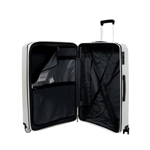 Чемодан маленький S под ручную кладь Snowball 49103 полипропилен Белый