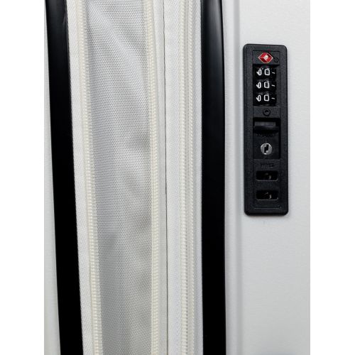 Чемодан маленький S под ручную кладь Snowball 49103 полипропилен Белый