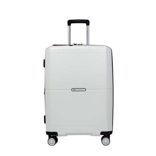 Чемодан средний M Snowball 49103 полипропилен Белый
