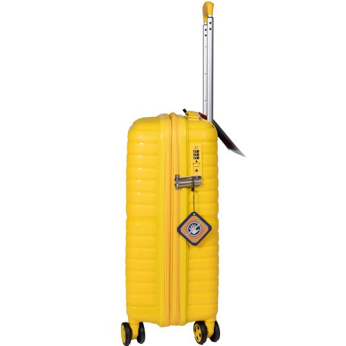 Чемодан маленький S под ручную кладь Snowball 49203 полипропилен Желтый