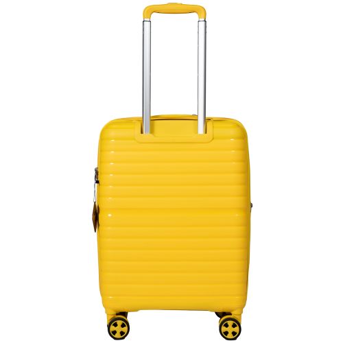 Чемодан маленький S под ручную кладь Snowball 49203 полипропилен Желтый