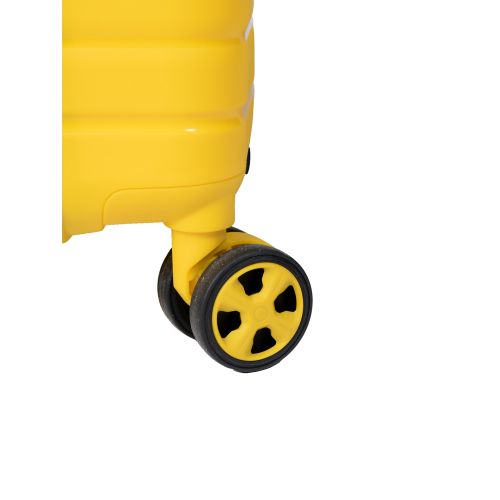 Чемодан маленький S под ручную кладь Snowball 49203 полипропилен Желтый