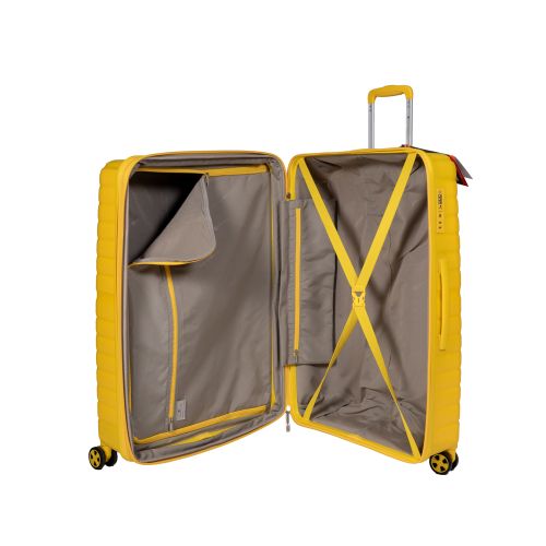 Чемодан маленький S под ручную кладь Snowball 49203 полипропилен Желтый