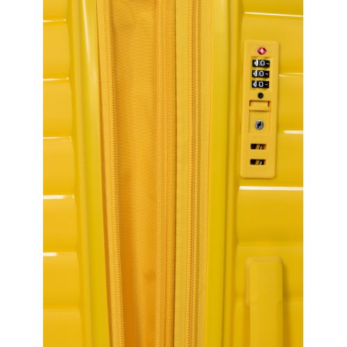 Чемодан маленький S под ручную кладь Snowball 49203 полипропилен Желтый