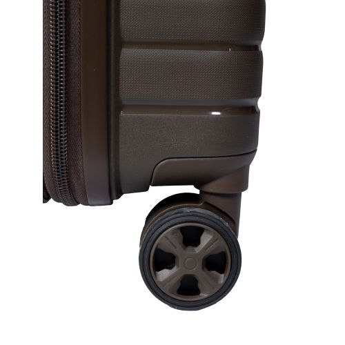 Чемодан маленький S под ручную кладь Snowball 49203 полипропилен Коричневый