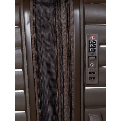 Чемодан маленький S под ручную кладь Snowball 49203 полипропилен Коричневый